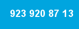 923 920 87 13